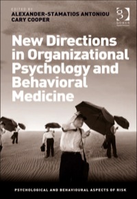 Titelbild: New Directions in Organizational Psychology and Behavioral Medicine 9781409410829