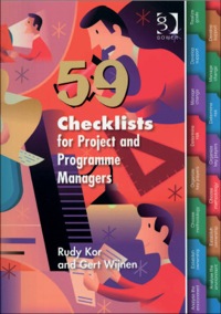 Omslagafbeelding: 59 Checklists for Project and Programme Managers 2nd edition 9780566087752