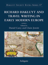 Cover image: Richard Hakluyt and Travel Writing in Early Modern Europe 9781409400172