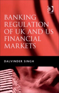 Cover image: Banking Regulation of UK and US Financial Markets 9780754639718