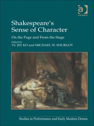 Cover image: Shakespeare's Sense of Character: On the Page and From the Stage 9781409440666