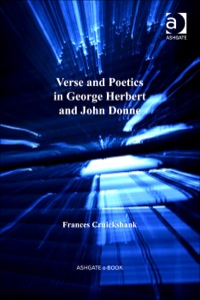 Cover image: Verse and Poetics in George Herbert and John Donne 9781409404804