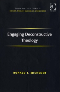 صورة الغلاف: Engaging Deconstructive Theology 9780754655817