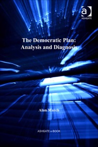 Cover image: The Democratic Plan: Analysis and Diagnosis 9780754674559