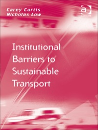 Titelbild: Institutional Barriers to Sustainable Transport 9780754676928