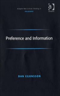 Titelbild: Preference and Information 9780754657255
