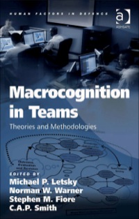 Imagen de portada: Macrocognition in Teams: Theories and Methodologies 9780754673255