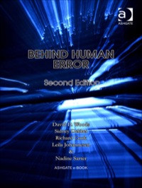 Titelbild: Behind Human Error 2nd edition 9780754678335