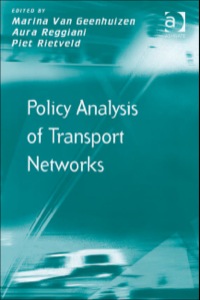 Cover image: Policy Analysis of Transport Networks 9780754645474