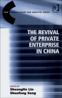 Cover image: The Revival of Private Enterprise in China 9780754648925