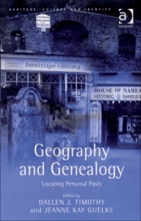 Cover image: Geography and Genealogy: Locating Personal Pasts 9780754670124