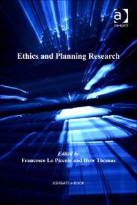 Imagen de portada: Ethics and Planning Research 9780754673576
