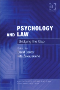 表紙画像: Psychology and Law: Bridging the Gap 9780754626565