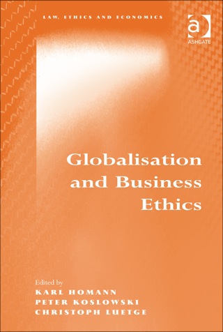 Cover image: Globalisation and Business Ethics 9780754648178
