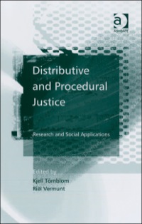 Omslagafbeelding: Distributive and Procedural Justice: Research and Social Applications 9780754647669
