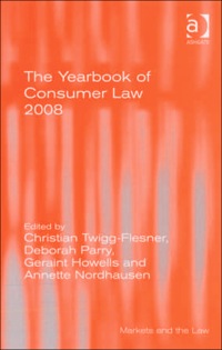 Imagen de portada: The Yearbook of Consumer Law 2008 9780754671527