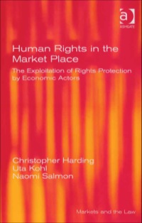 Cover image: Human Rights in the Market Place: The Exploitation of Rights Protection by Economic Actors 9780754646945