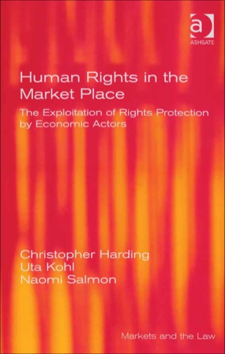 صورة الغلاف: Human Rights in the Market Place: The Exploitation of Rights Protection by Economic Actors 9780754646945