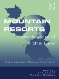 Cover image: Mountain Resorts: Ecology and the Law 9780754623151
