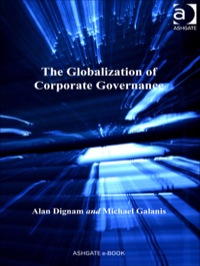 Cover image: The Globalization of Corporate Governance 9780754646259