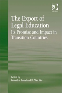 Cover image: The Export of Legal Education: Its Promise and Impact in Transition Countries 9780754678007