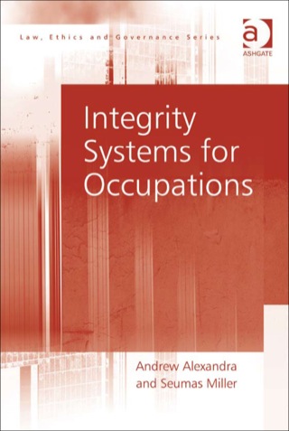 Imagen de portada: Integrity Systems for Occupations 9780754677499