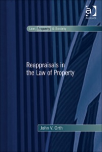 Cover image: Reappraisals in the Law of Property 9780754677314