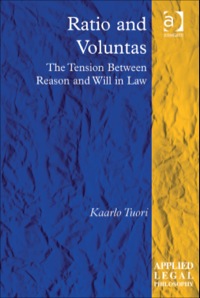 Cover image: Ratio and Voluntas: The Tension Between Reason and Will in Law 9781409420132