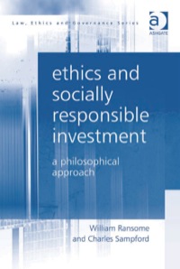 صورة الغلاف: Ethics and Socially Responsible Investment: A Philosophical Approach 9780754675815