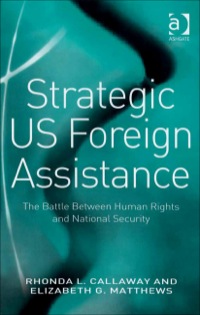 Cover image: Strategic US Foreign Assistance: The Battle Between Human Rights and National Security 9780754673262