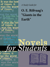 Cover image: A Study Guide for O. E. Rolvaag's "Giants in the Earth" 1st edition 9780787621155