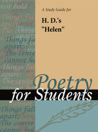 Cover image: A Study Guide for H. D.'s "Helen" 1st edition 9780787635671