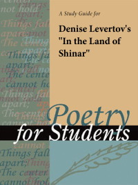 Cover image: A Study Guide for Denise Levertov's "In the Land of Shinar" 1st edition 9780787635688