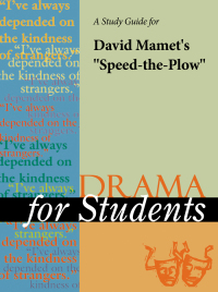 Cover image: A Study Guide for David Mamet's "Speed-the-Plow" 1st edition 9780787627553