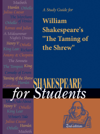 Imagen de portada: A Study Guide for William Shakespeare's "The Taming of the Shrew" 1st edition 9781414412559