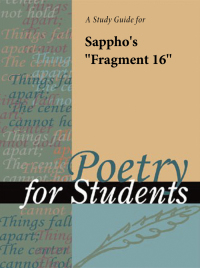 表紙画像: A Study Guide for Sappho's "To an Army Wife in Sardis" 1st edition 9781414467054