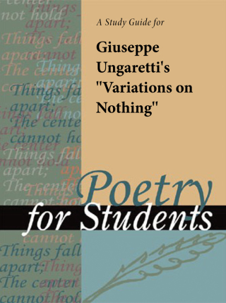 Cover image: A Study Guide for Giuseppe Ungaretti's "Variations on Nothing" 1st edition 9780787669591