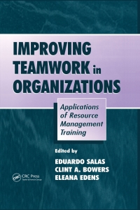 Cover image: Improving Teamwork in Organizations 1st edition 9780429228179
