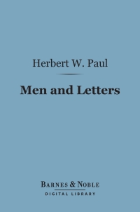 صورة الغلاف: Men and Letters (Barnes & Noble Digital Library) 9781411457720