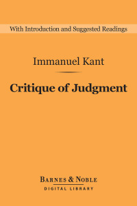 Imagen de portada: Critique of Judgment (Barnes & Noble Digital Library) 9781411467675