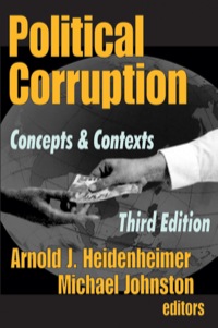 Imagen de portada: Political Corruption 3rd edition 9780765807618