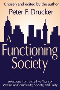 Imagen de portada: A Functioning Society 1st edition 9780765801593