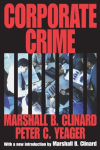 Imagen de portada: Corporate Crime 1st edition 9781412804936