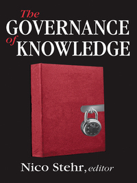 Cover image: The Governance of Knowledge 9780765801722