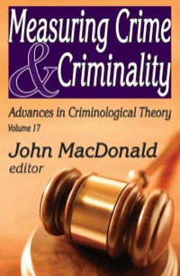 Imagen de portada: Measuring Crime and Criminality 1st edition 9781412814812