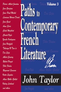 Imagen de portada: Paths to Contemporary French Literature 1st edition 9781412818629