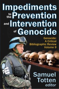 Imagen de portada: Impediments to the Prevention and Intervention of Genocide 1st edition 9781412849432