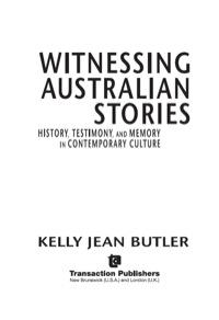 Omslagafbeelding: Witnessing Australian Stories 1st edition 9781412851589