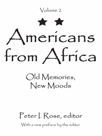 Cover image: Americans from Africa 9781412863292