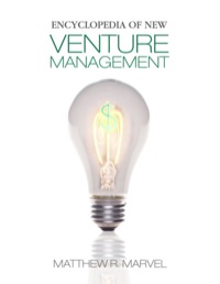 Imagen de portada: Encyclopedia of New Venture Management 1st edition 9781412990813